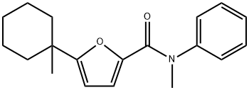 N-methyl-5-(1-methylcyclohexyl)-N-phenylfuran-2-carboxamide 结构式