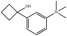 1-(3-(trimethylsilyl)phenyl)cyclobutanol 结构式