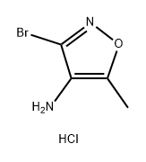 3-溴-5-甲基异噁唑-4-胺(盐酸盐) 结构式