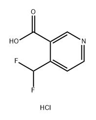 4-(二氟甲基)烟酸盐酸盐 结构式