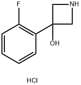 3-(2-氟苯基)氮杂环丁烷-3-醇盐酸盐 结构式