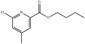 Butyl 6-chloro-4-methyl-2-pyridinecarboxylate 结构式