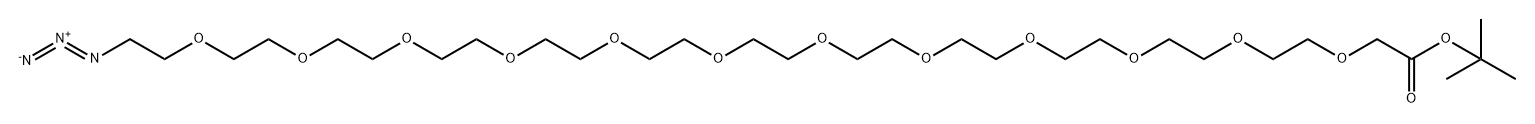 叠氮-十二聚乙二醇-叔丁酯 结构式