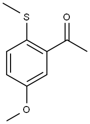 1-(5-methoxy-2-(methylthio)phenyl)ethanone 结构式