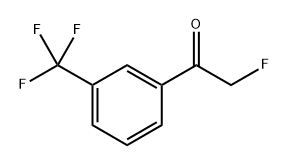 2-fluoro-1-(3-(trifluoromethyl)phenyl)ethanone 结构式