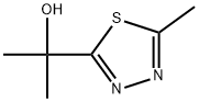 Α,Α,5-三甲基-1,3,4-噻二唑-2-甲醇 结构式
