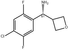 (S)-(4-chloro-2,5-difluorophenyl)(oxetan-3-yl)methanamine 结构式