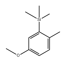 (5-methoxy-2-methylphenyl)trimethylsilane 结构式
