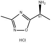 (S)-1-(3-methyl-1,2,4-oxadiazol-5-yl)ethan-1-amine hydrochloride 结构式