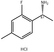(R)-1-(2-氟-4-甲基苯基)乙胺盐酸盐 结构式