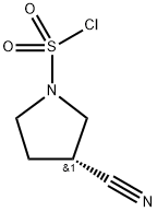 (R)-3-氰基吡咯烷-1-磺酰氯 结构式