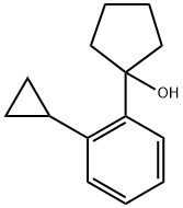 1-(2-cyclopropylphenyl)cyclopentanol 结构式