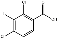 2,4-dichloro-3-iodobenzoic acid 结构式