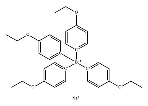 Borate(1-), tetrakis(4-ethoxyphenyl)-, sodiuM(9CI) 结构式