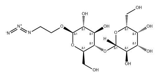 2-AZIDOETHYL Β-LACTOPYRANOSIDE 结构式