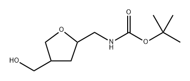 N-{[4-(hydroxymethyl)oxolan-2-yl]methyl}carbama
te 结构式