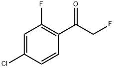 1-(4-chloro-2-fluorophenyl)-2-fluoroethanone 结构式