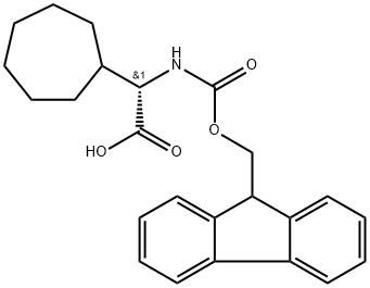 FMOC-L-环庚基甘氨酸 结构式