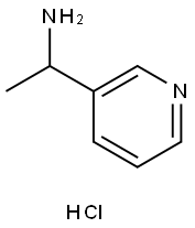 3-Pyridinemethanamine, α-methyl-, hydrochloride (1:1) 结构式