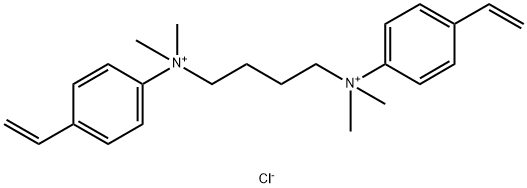 N1,N4-双(4-乙烯基苯基)-N1,N1,N4,N4-四甲基1,4-丁二胺氯化物 (1:2) 结构式