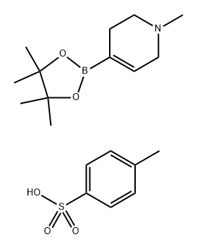 1-methyl-4-(4,4,5,5-tetramethyl-1,3,2-dioxaborolan-2-yl)-3,6-dihydro-2H-pyridine 结构式