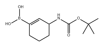 (3-bronic acid-2-enyl)-carbamic acid tert-butyl ester 结构式