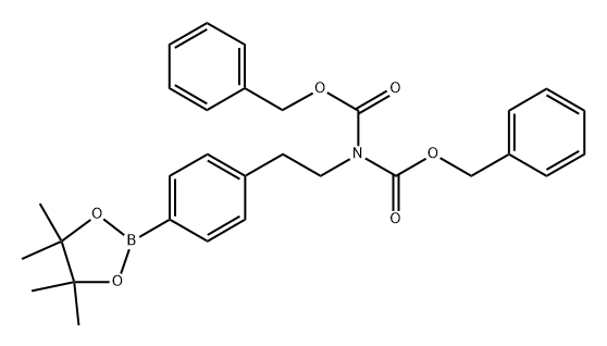 2-二CBZ胺基乙基-4-苯硼酸频哪醇酯 结构式