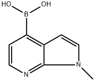 (1-甲基-1H-吡咯并[2,3-B]吡啶-4-基)硼酸 结构式