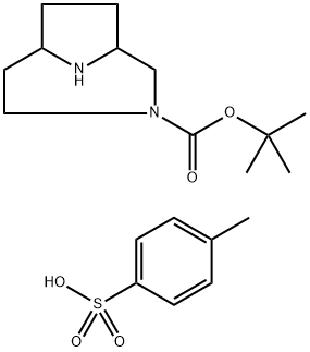 3-Boc-3,9-diaza-bicyclo4.2.1none tosylate 结构式