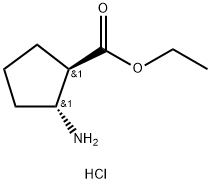 (1R,2R)-2-AMINO ETHYL ESTER CYCLOPENTANECARBOXYLIC ACID HYDROCHLORIDE 结构式