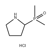 二甲基(吡咯烷-2-基)氧化膦盐酸盐 结构式