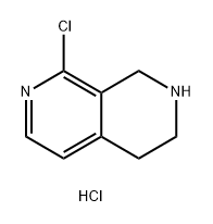 8-氯1,2,3,4-四氢-2,7-萘啶盐酸盐 结构式