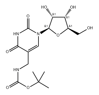 5-N-Boc-aminomethyluridine 结构式