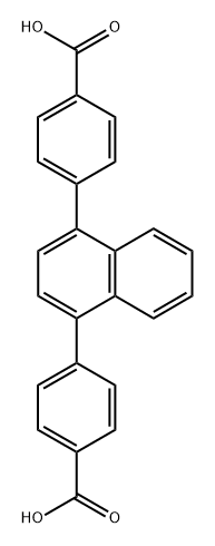 1,4-二(4-羧基苯基)萘 结构式