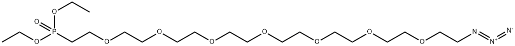 Azido-PEG7-Phosphonic Ester 结构式