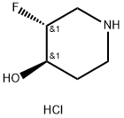 (3R,4R)-3-氟哌啶-4-醇盐酸盐 结构式