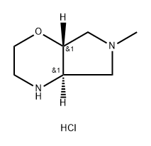(4aR,7aR)-6-methyl-3,4,4a,5,7,7a-hexahydro-2H-pyrrolo[3,4-b][1,4]oxazine dihydrochloride 结构式