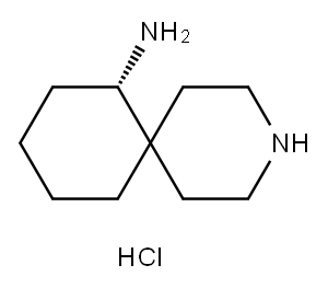 3-Azaspiro[5.5]undecan-7-amine, hydrochloride (1:2), (7S)- 结构式