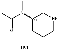 N-methyl-N-[(3S)-3-piperidyl]acetamide 结构式