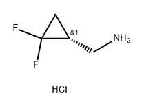 (R)-(2,2-二氟环丙基)甲胺二盐酸盐 结构式
