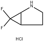 2-Azabicyclo[3.1.0]hexane, 6,6-difluoro-, hydrochloride (1:1) 结构式