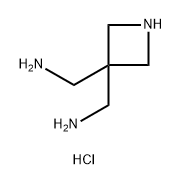 3-(aminomethyl)azetidin-3-yl]methanamine trihydrochloride 结构式