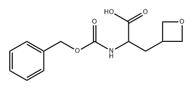 2-(((苄氧基)羰基)氨基)-3-(氧杂环丁烷-3-基)丙酸 结构式