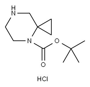 4,7-二氮杂螺[2.5]辛烷-4-羧酸盐叔丁酯盐酸盐 结构式