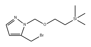 2-[[5-(bromomethyl)pyrazol-1-yl]methoxy]ethyl-trimethyl-silane 结构式