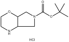 八氢吡咯并[3,4-B][1,4]噁嗪-6-羧酸叔丁酯盐酸盐 结构式