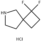 1,1-二氟-6-氮杂螺[3.4]辛烷盐酸盐 结构式