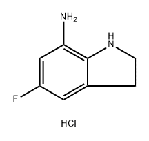 5-fluoroindolin-7-amine dihydrochloride 结构式