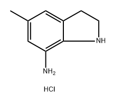 5-methylindolin-7-amine dihydrochloride 结构式