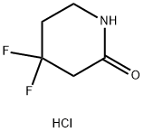 4,4-difluoropiperidin-2-one hydrochloride 结构式